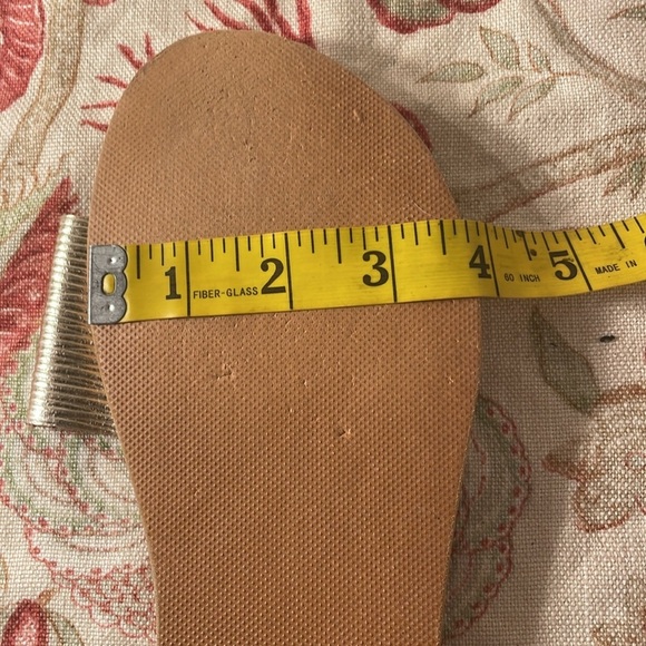 Ancient Greek Sandals Taygete Gold Ribbed Minimalist Sandals - Picture 10 of 10